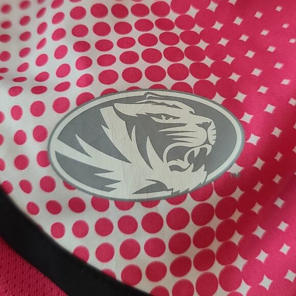 Nike University of Missouri Mizzou Tigers pink white running shorts - small - Picture 2 of 6